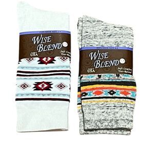 Wise Blend Women’s Sock Bundle, 2 Pairs, Size M, NWT